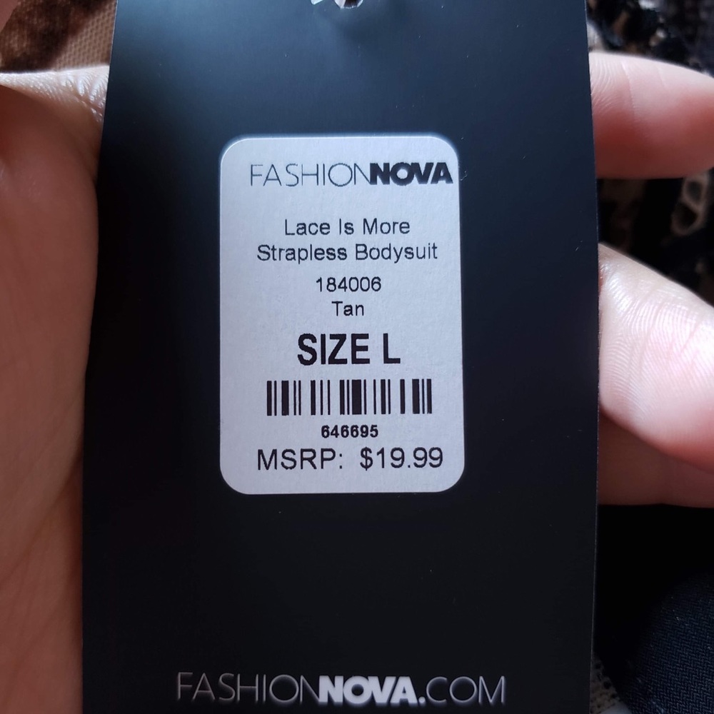 Strapless bodysuit